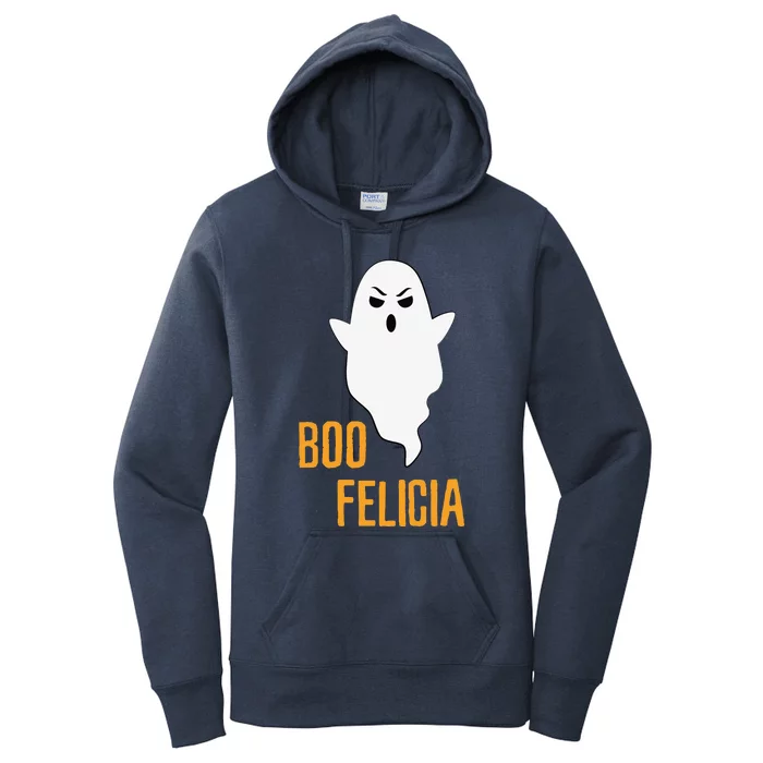 BOO FELICIA Spooky Hilarious Halloween Funny Phrase! Women's Pullover Hoodie