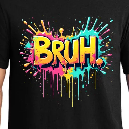 Bruh Funny Saying Meme Bro Teen Slang Pajama Set