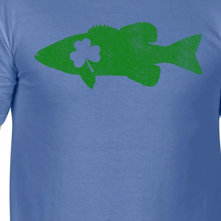 Bass Fishing St Patrick's Day Shamrock Fisher Dog Gift Comfort Colors T-Shirt