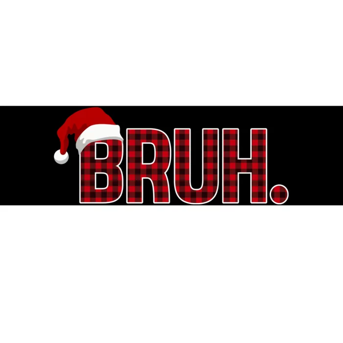 Bruh Funny Saying Bro Christmas Holiday Bumper Sticker