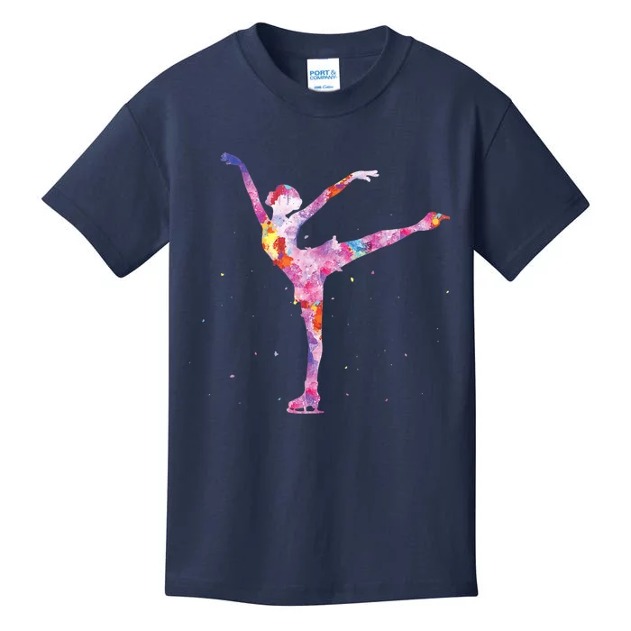 Beautiful Figure Skater Girl Gift Idea Figure Ice Skating Kids T-Shirt