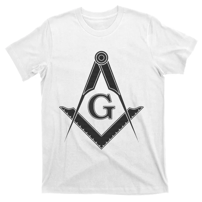 Black Freemason Square And Compass Master Mason T-Shirt