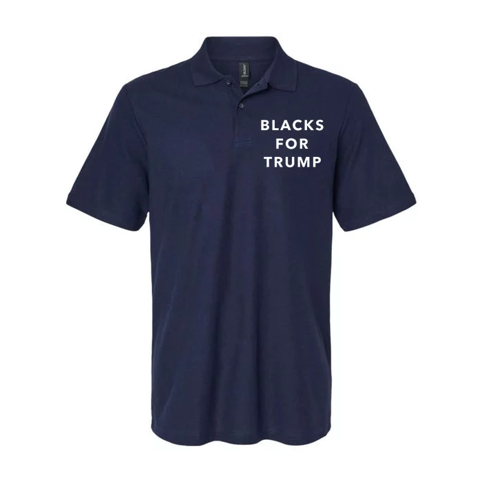 Blacks For Trump Softstyle Adult Sport Polo