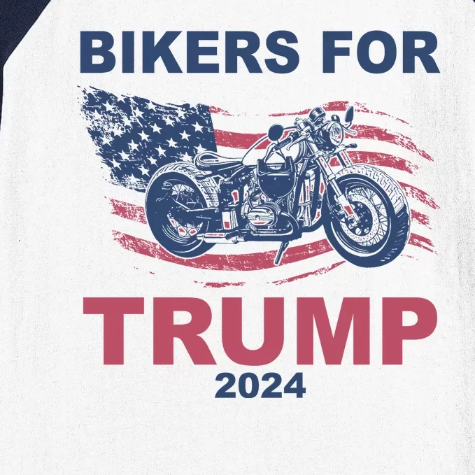 Bikers For Trump 2024 United States Baseball Sleeve Shirt