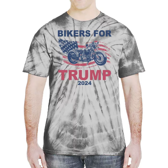 Bikers For Trump 2024 United States Tie-Dye T-Shirt