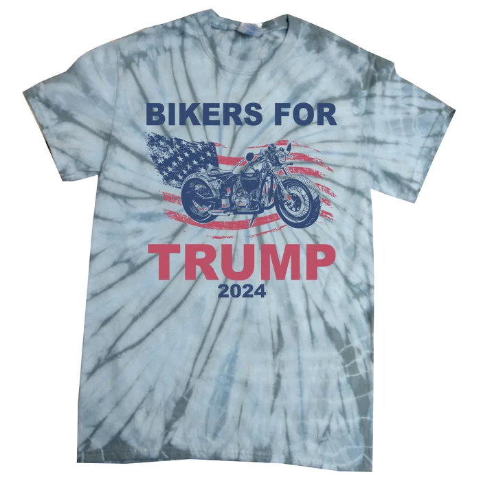 Bikers For Trump 2024 United States Tie-Dye T-Shirt