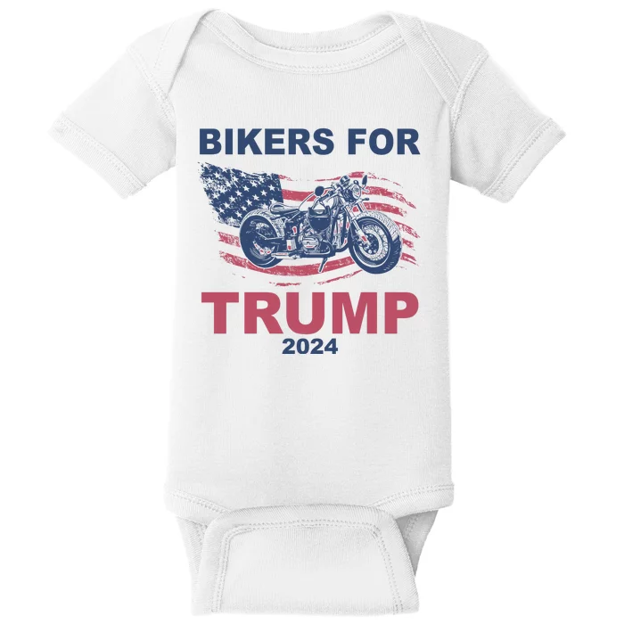 Bikers For Trump 2024 United States Baby Bodysuit