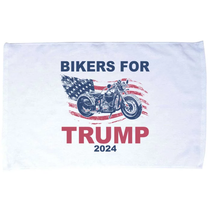 Bikers For Trump 2024 United States Microfiber Hand Towel