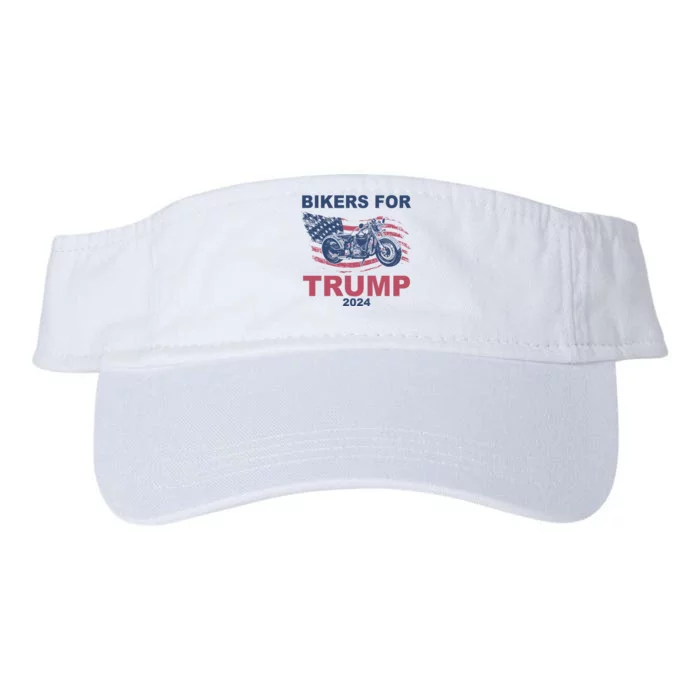 Bikers For Trump 2024 United States Valucap Bio-Washed Visor