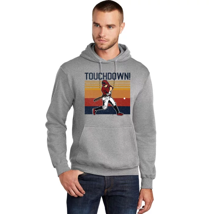 Baseball Football Touchdown Sports Humor Home Run Tall Hoodie