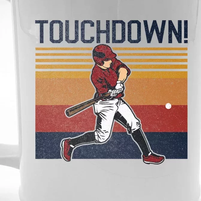 Baseball Football Touchdown Sports Humor Home Run Front & Back Beer Stein