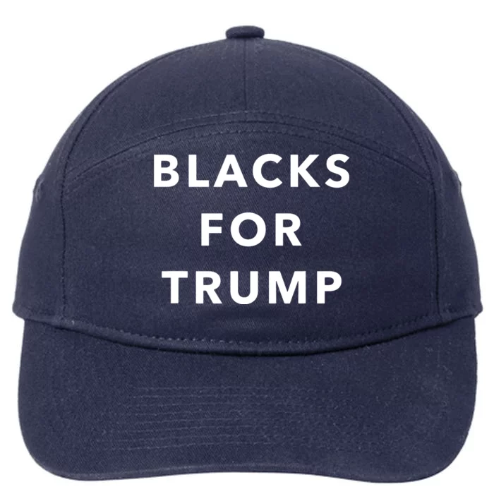 Blacks For Trump 7-Panel Snapback Hat