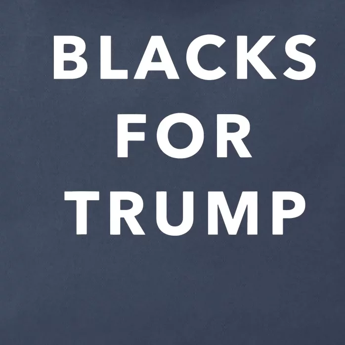 Blacks For Trump Zip Tote Bag