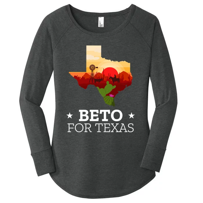 Beto For Texas Beto For Governor Women's Perfect Tri Tunic Long Sleeve Shirt