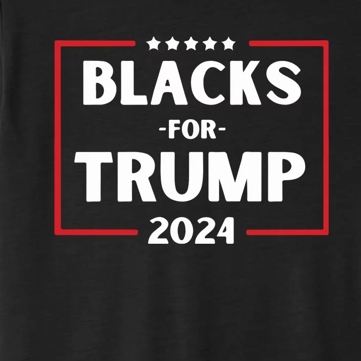 Blacks For Trump 2024 Donald Trump 2024 ChromaSoft Performance T-Shirt