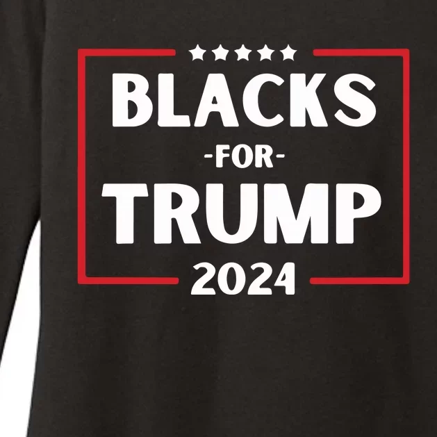 Blacks For Trump 2024 Donald Trump 2024 Womens CVC Long Sleeve Shirt