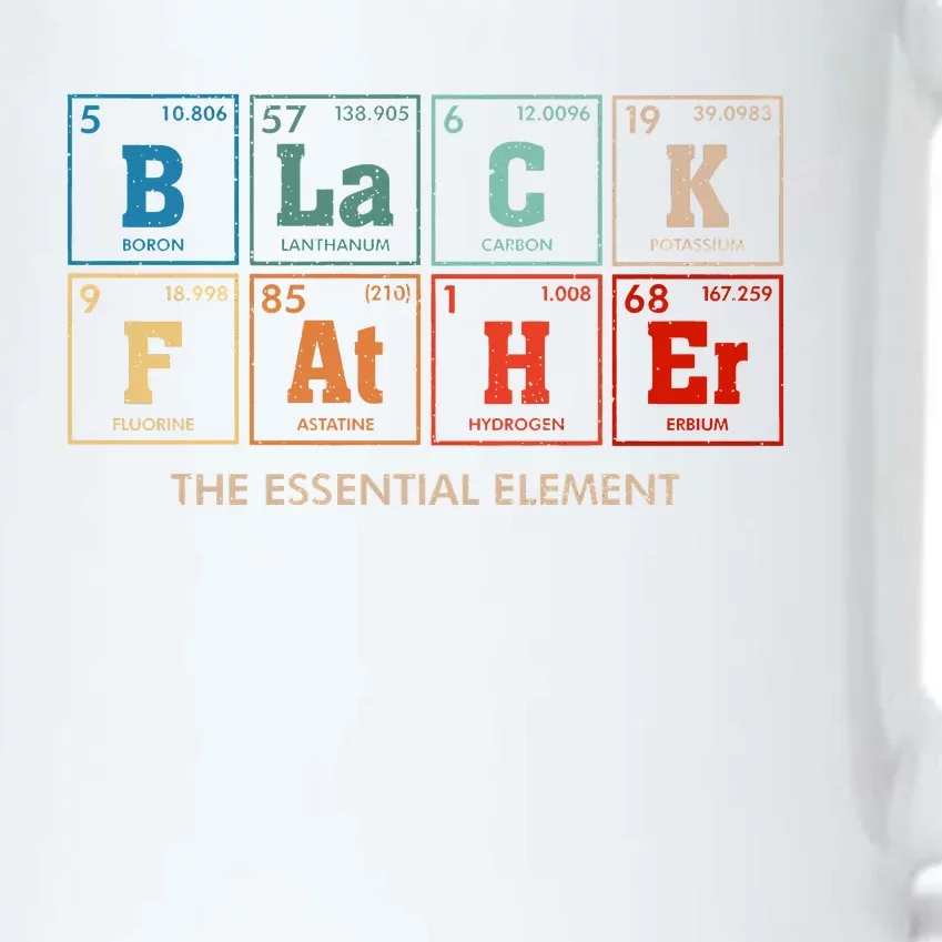 Black Father The Essential Element Best Dad Ever Black Color Changing Mug