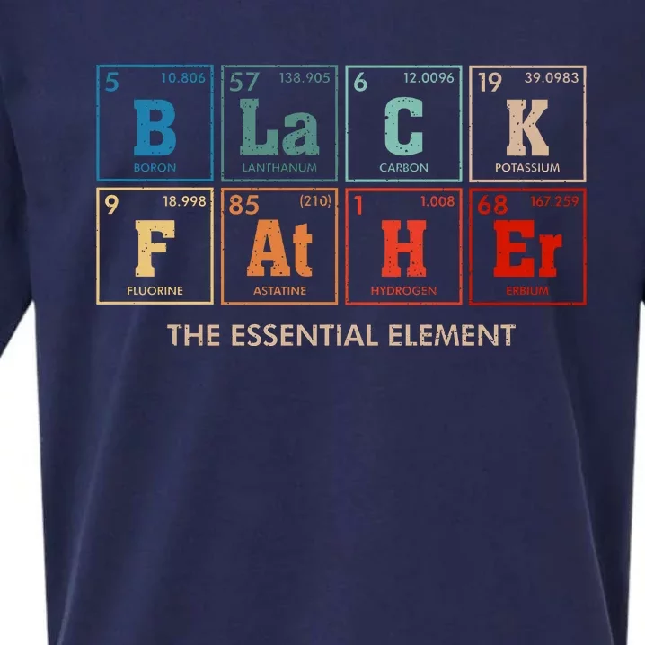 Black Father The Essential Element Best Dad Ever Sueded Cloud Jersey T-Shirt