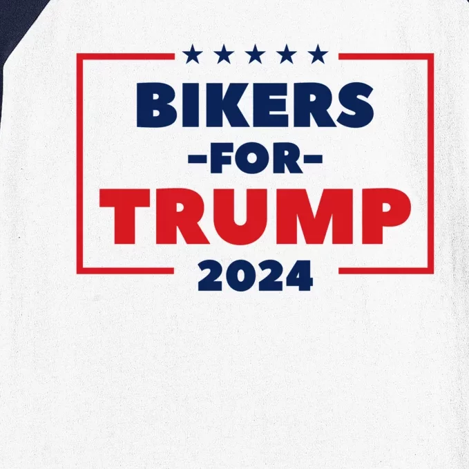 Bikers For Trump 2024 Baseball Sleeve Shirt