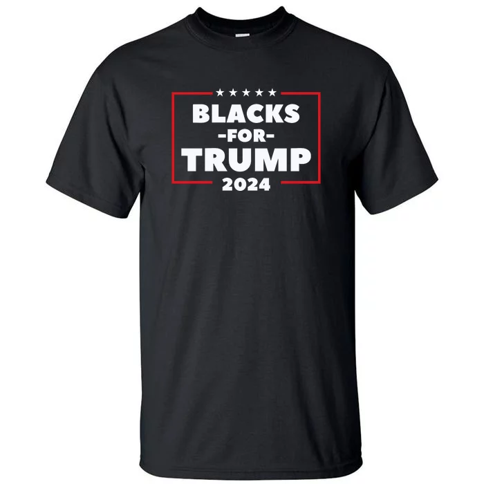 Blacks For Trump 2024 | Black Voices For Trump Tall T-Shirt