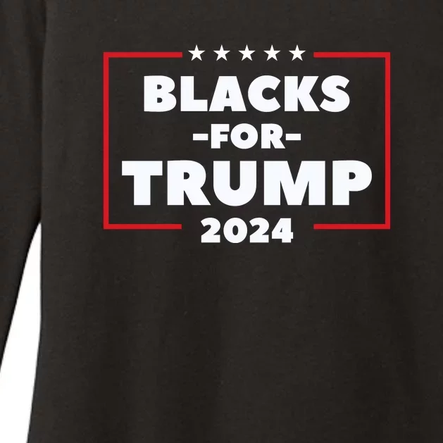 Blacks For Trump 2024 | Black Voices For Trump Womens CVC Long Sleeve Shirt