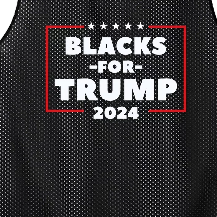 Blacks For Trump 2024 | Black Voices For Trump Mesh Reversible Basketball Jersey Tank