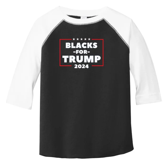 Blacks For Trump 2024 | Black Voices For Trump Toddler Fine Jersey T-Shirt