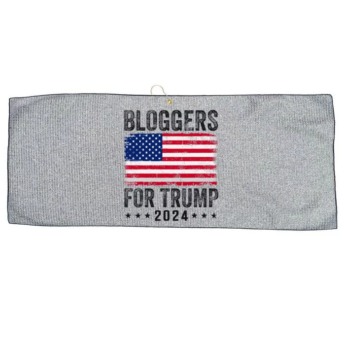 Bloggers For Trump 2024 Large Microfiber Waffle Golf Towel