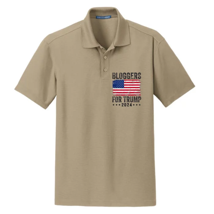 Bloggers For Trump 2024 Dry Zone Grid Performance Polo