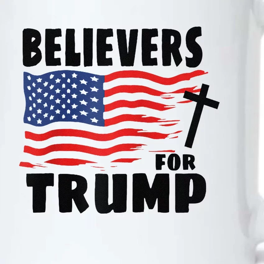 Believers For Trump Christians For Trump 2024 Raglan Black Color Changing Mug