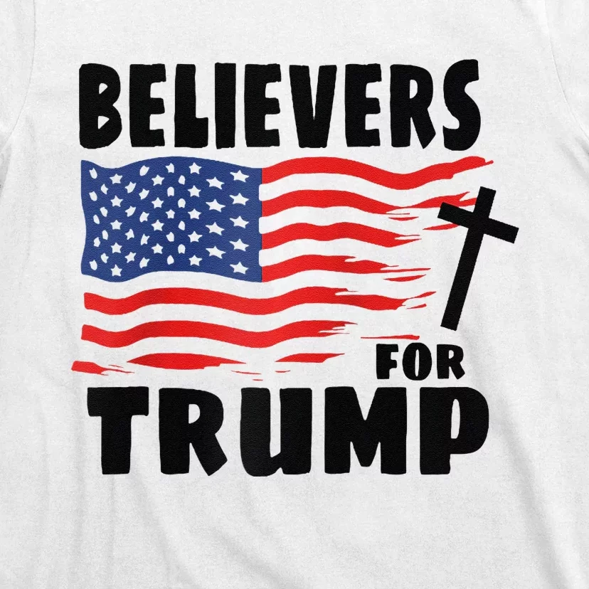 Believers For Trump Christians For Trump 2024 Raglan T-Shirt