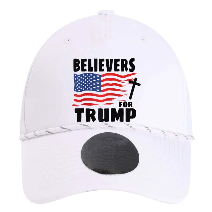 Believers For Trump Christians For Trump 2024 Raglan Performance The Dyno Cap