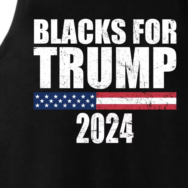 Blacks For Trump 2024 Presidential Election Republican Ladies Tri-Blend Wicking Tank