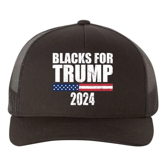 Blacks For Trump 2024 Presidential Election Republican Yupoong Adult 5-Panel Trucker Hat