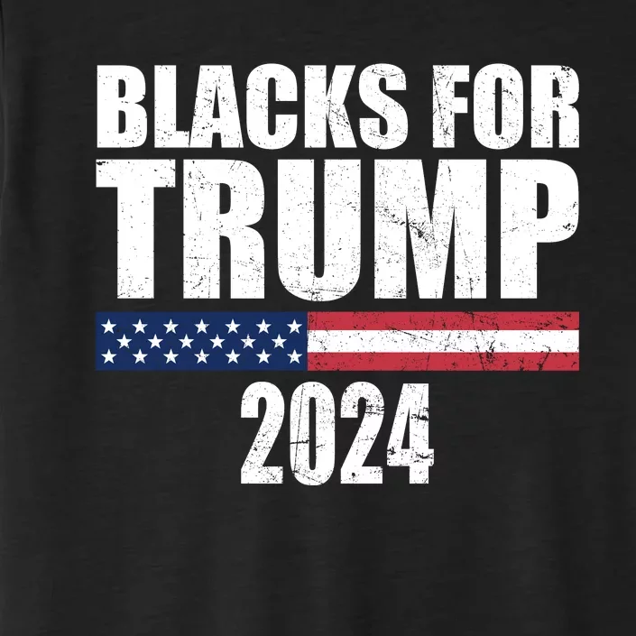 Blacks For Trump 2024 Presidential Election Republican ChromaSoft Performance T-Shirt