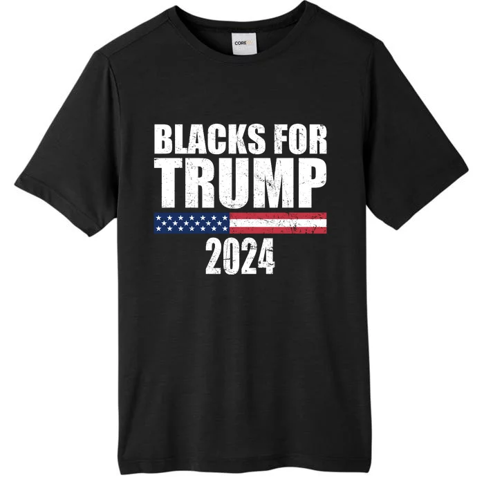 Blacks For Trump 2024 Presidential Election Republican ChromaSoft Performance T-Shirt