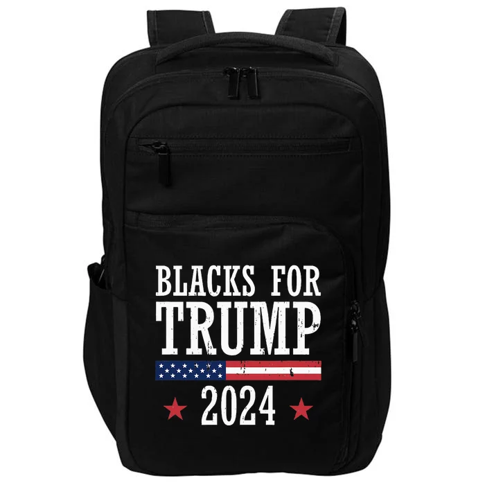 Blacks For Trump 2024 Presidential Election Republican Impact Tech Backpack