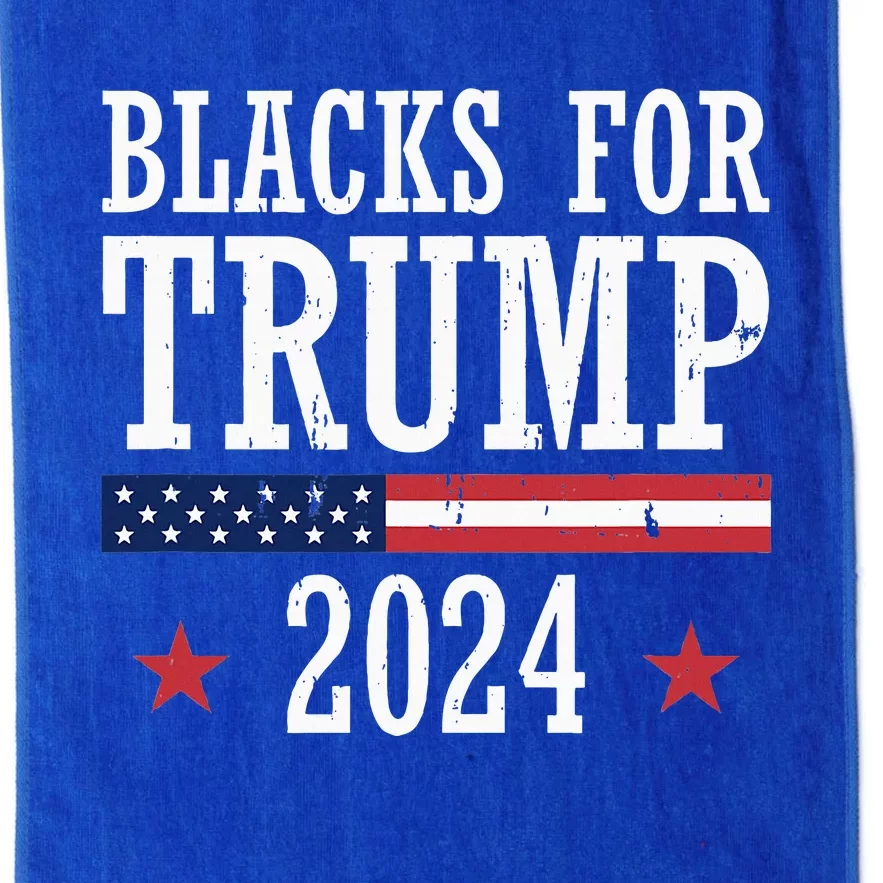 Blacks For Trump 2024 Presidential Election Republican Platinum Collection Golf Towel