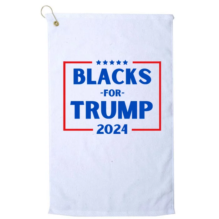 Blacks For Trump 2024 Donald Trump 2024 Platinum Collection Golf Towel