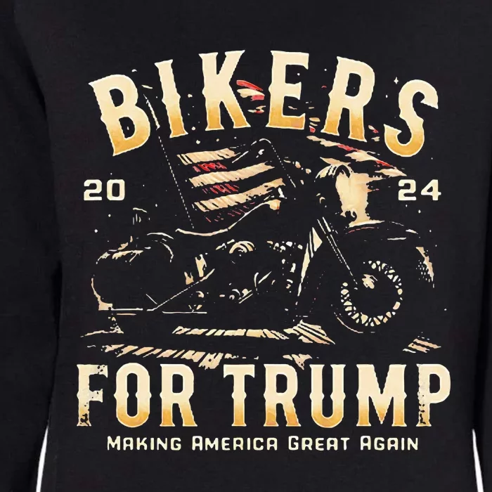 Biker For Trump 2024 Womens California Wash Sweatshirt