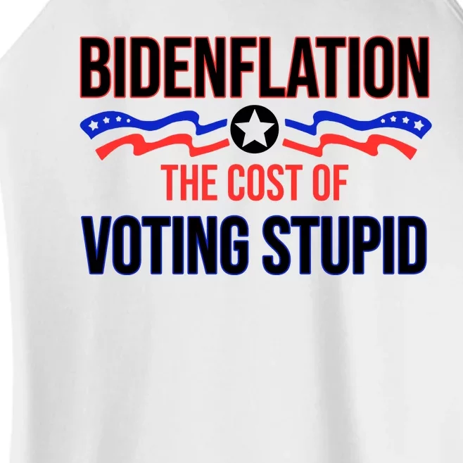 Biden Flation The Cost Of Voting Stupid Women’s Perfect Tri Rocker Tank