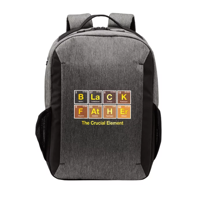 Black Father The Crucial Element Dad Chemistry Science Vector Backpack