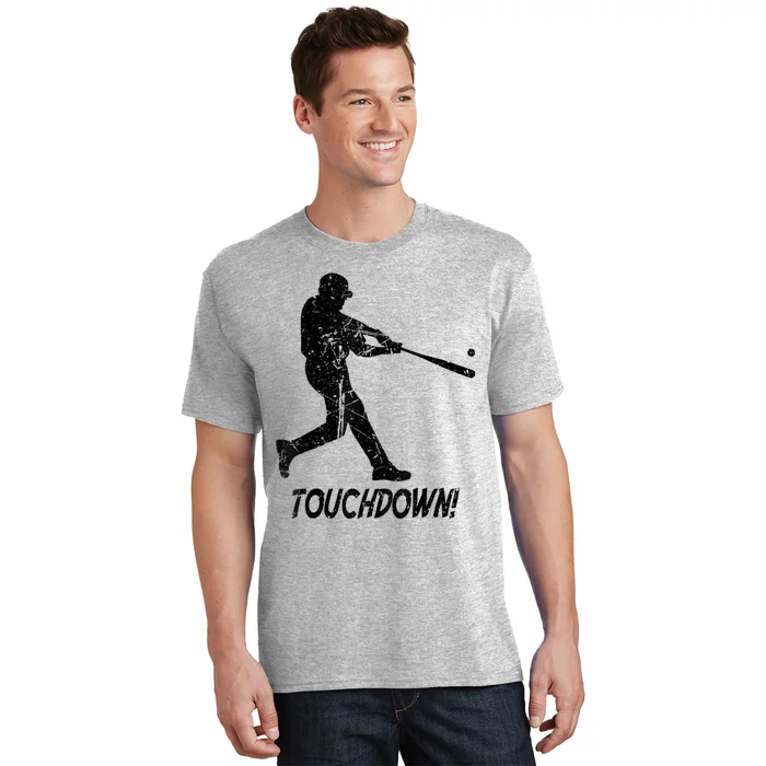 Baseball Football Touchdown Funny Sports Humor Vintage T-Shirt