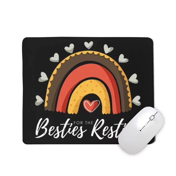 Besties For The Resties Boho Rainbow Matching Mommy and Me Mousepad