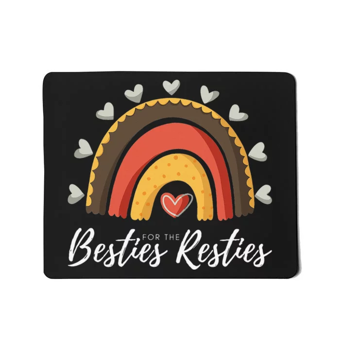 Besties For The Resties Boho Rainbow Matching Mommy and Me Mousepad