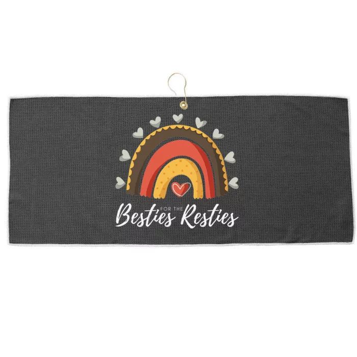 Besties For The Resties Boho Rainbow Matching Mommy and Me Large Microfiber Waffle Golf Towel