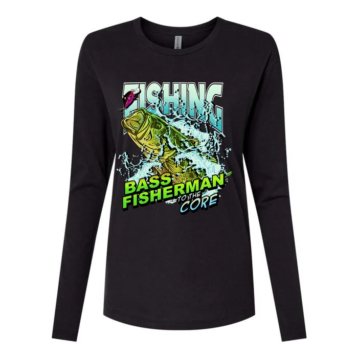 Bass Fisherman To The Core Womens Cotton Relaxed Long Sleeve T-Shirt