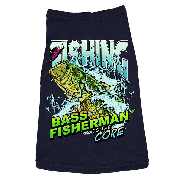 Bass Fisherman To The Core Doggie Tank