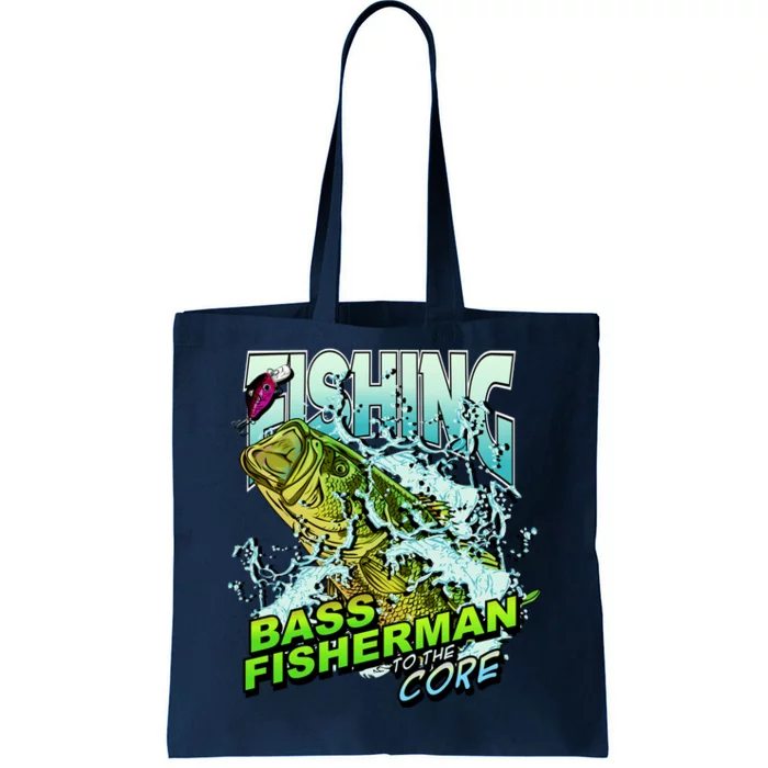 Bass Fisherman To The Core Tote Bag