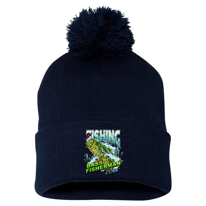 Bass Fisherman To The Core Pom Pom 12in Knit Beanie